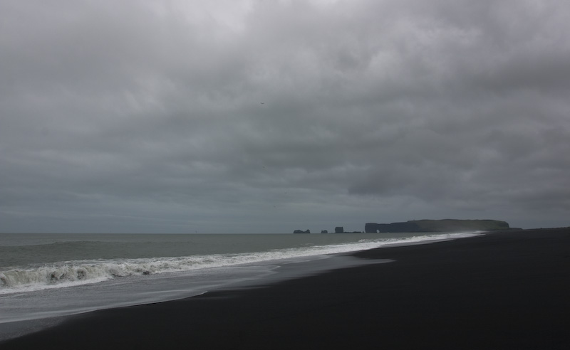 Black Sand Beach And Dyrhólaey